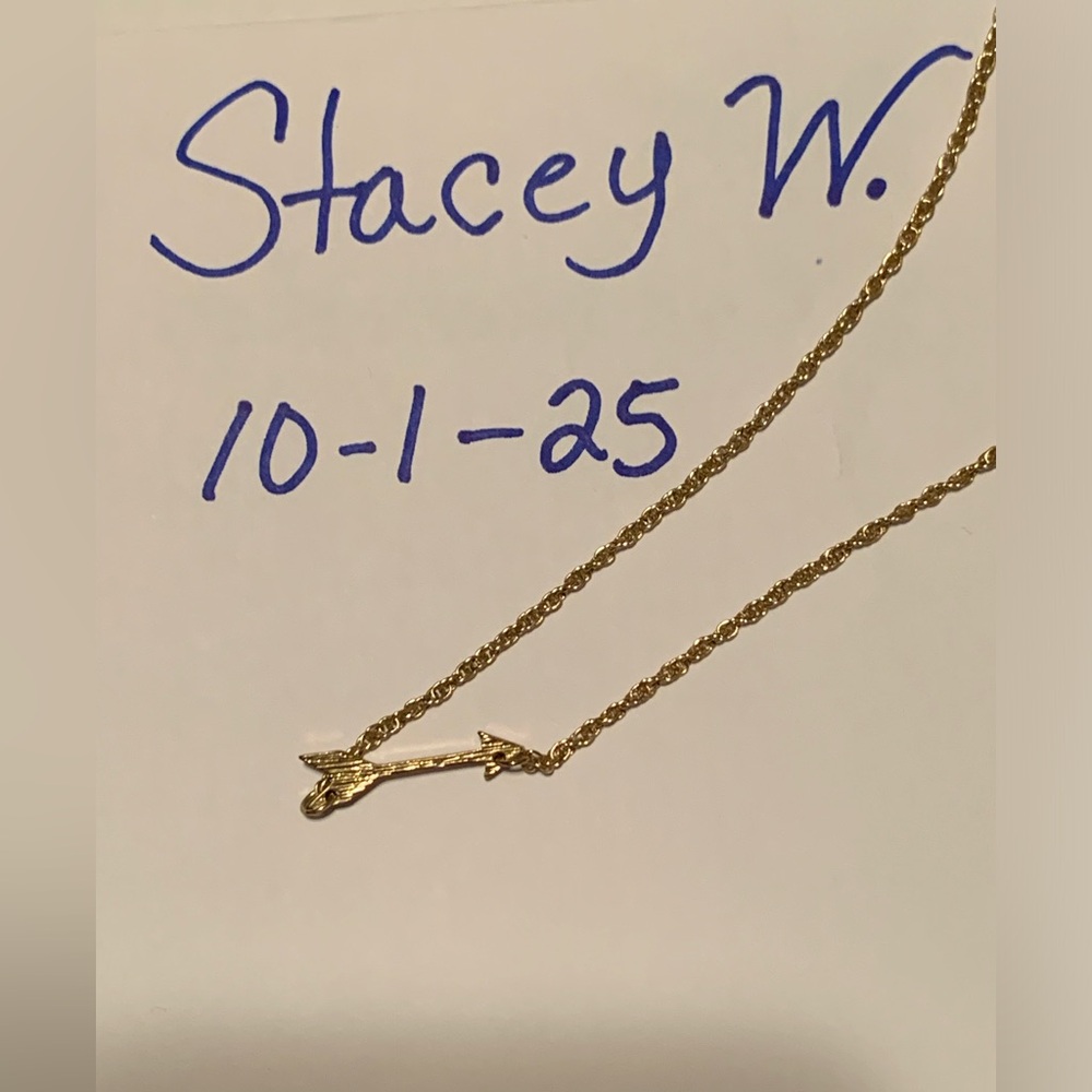 Gold Arrow Pendant Necklace